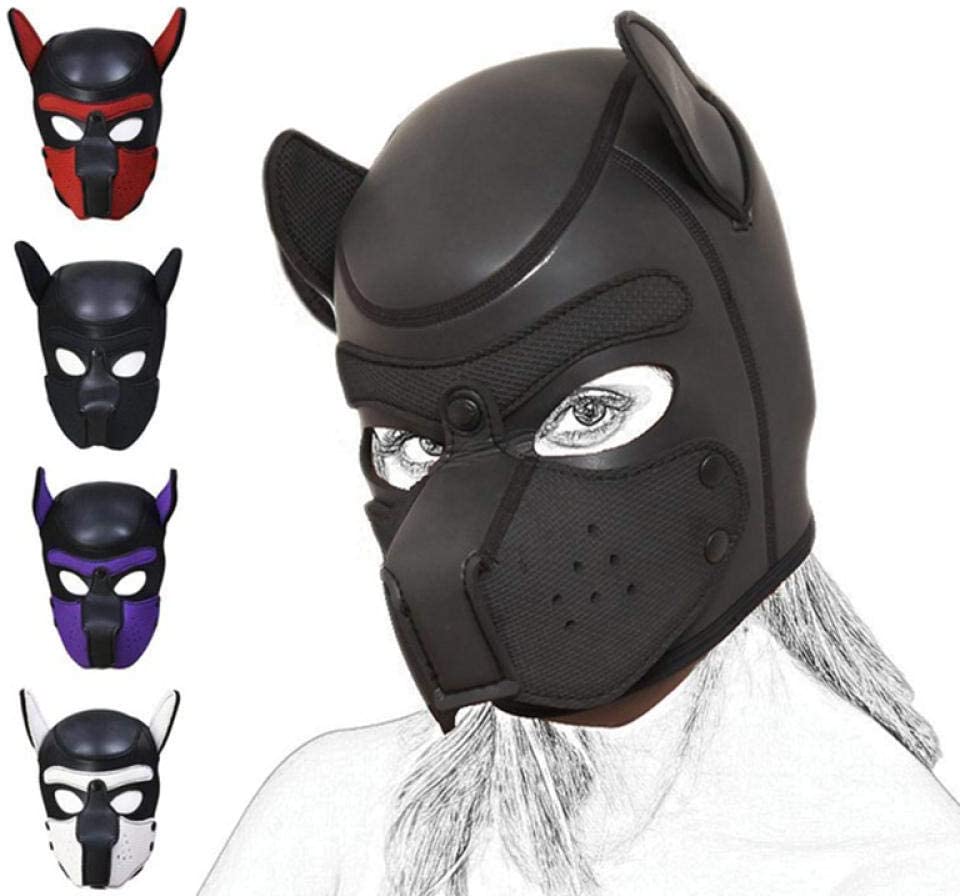 Máscara de Simil Cuero Puppy Cosplay Hood BDSM