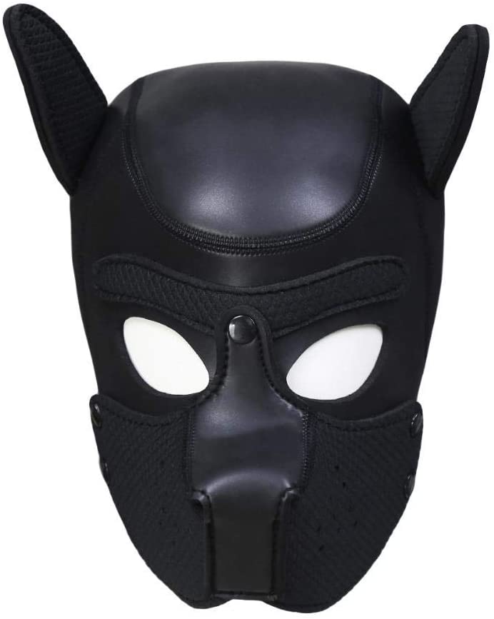 Máscara de Simil Cuero Puppy Cosplay Hood BDSM