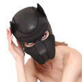 Máscara de Simil Cuero Puppy Cosplay Hood BDSM
