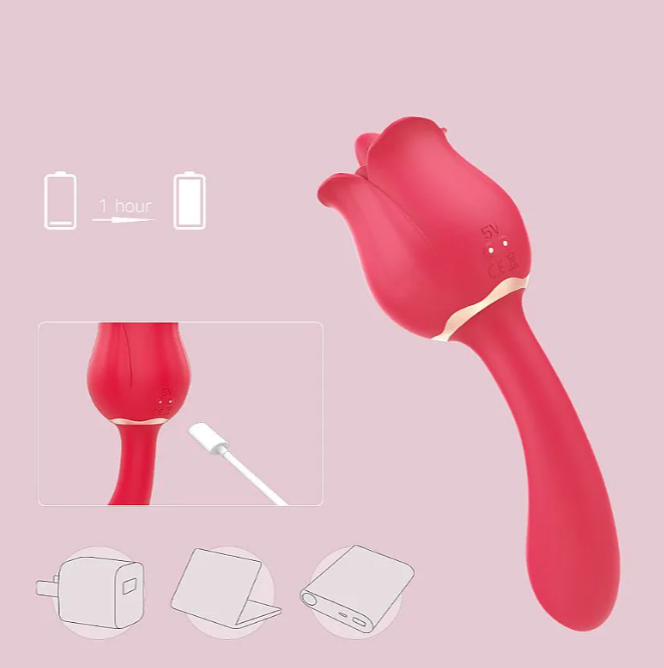 VIbrador y Estimulador con Lengua Ross
