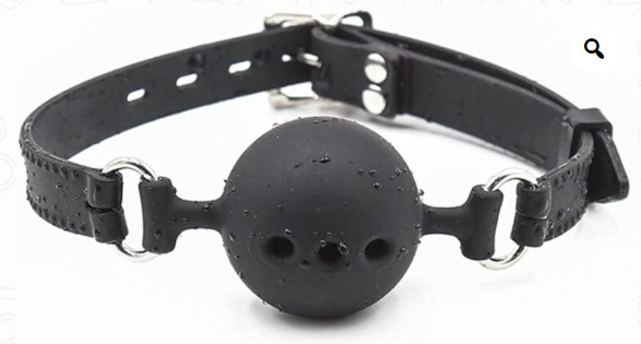 Mordaza Bola con Orificios Respiración Boca Ajustable BDSM