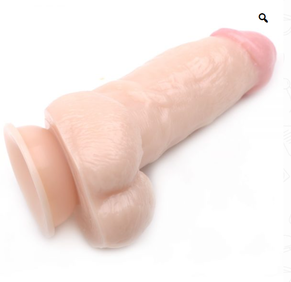 Dildo Pene Inclinado Realista Ventosa