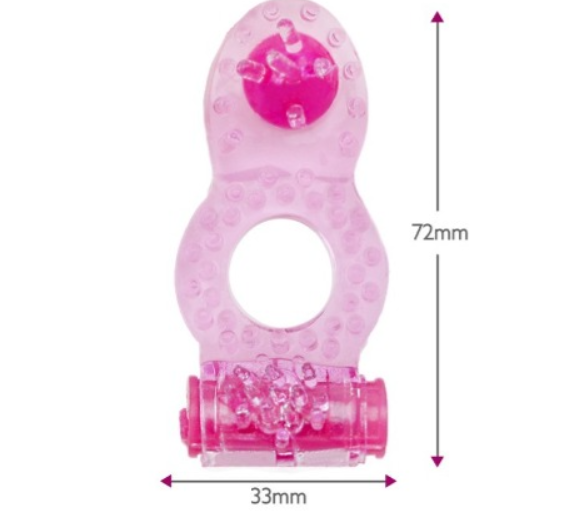 Anillo Pene Vibrador Retardante Doble Estimulo Anal Clitoris