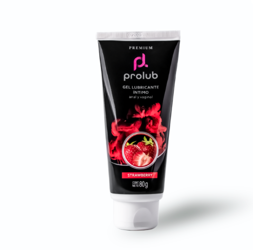 Gel Lubricante Anal/Vaginal ProLub Strawberry Frutilla 80g