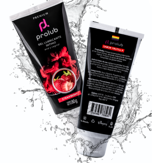 Gel Lubricante Anal/Vaginal ProLub Strawberry Frutilla 80g
