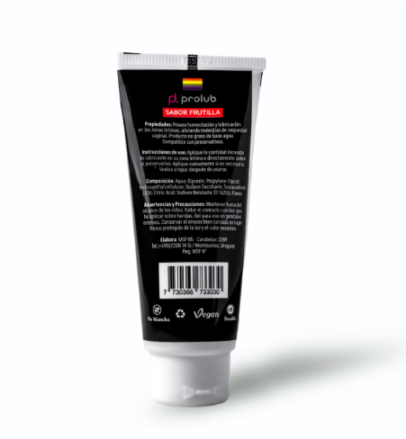 Gel Lubricante Anal/Vaginal ProLub Strawberry Frutilla 80g