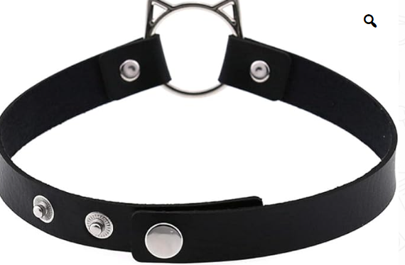 Gargantilla Collar Bondage Choker Aro Gatito
