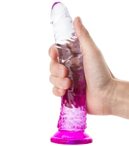 Dildo Gel Transparente Efecto Degradado 16 Cm