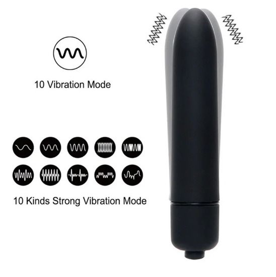 Vibrador y Masajeador Bullet Mediano (Funciona con Pilas)