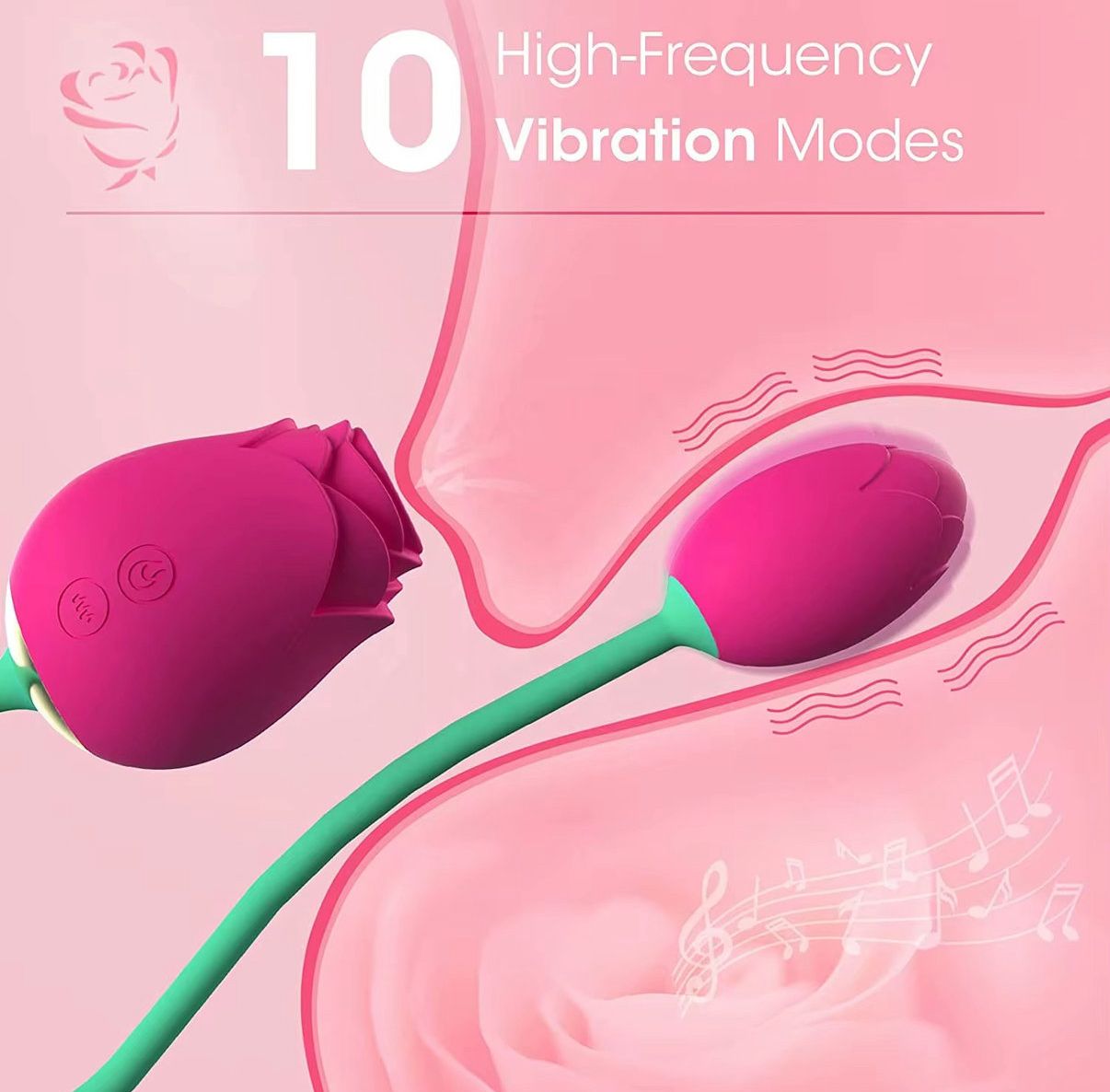 Vibrador y Estimulador Rosy