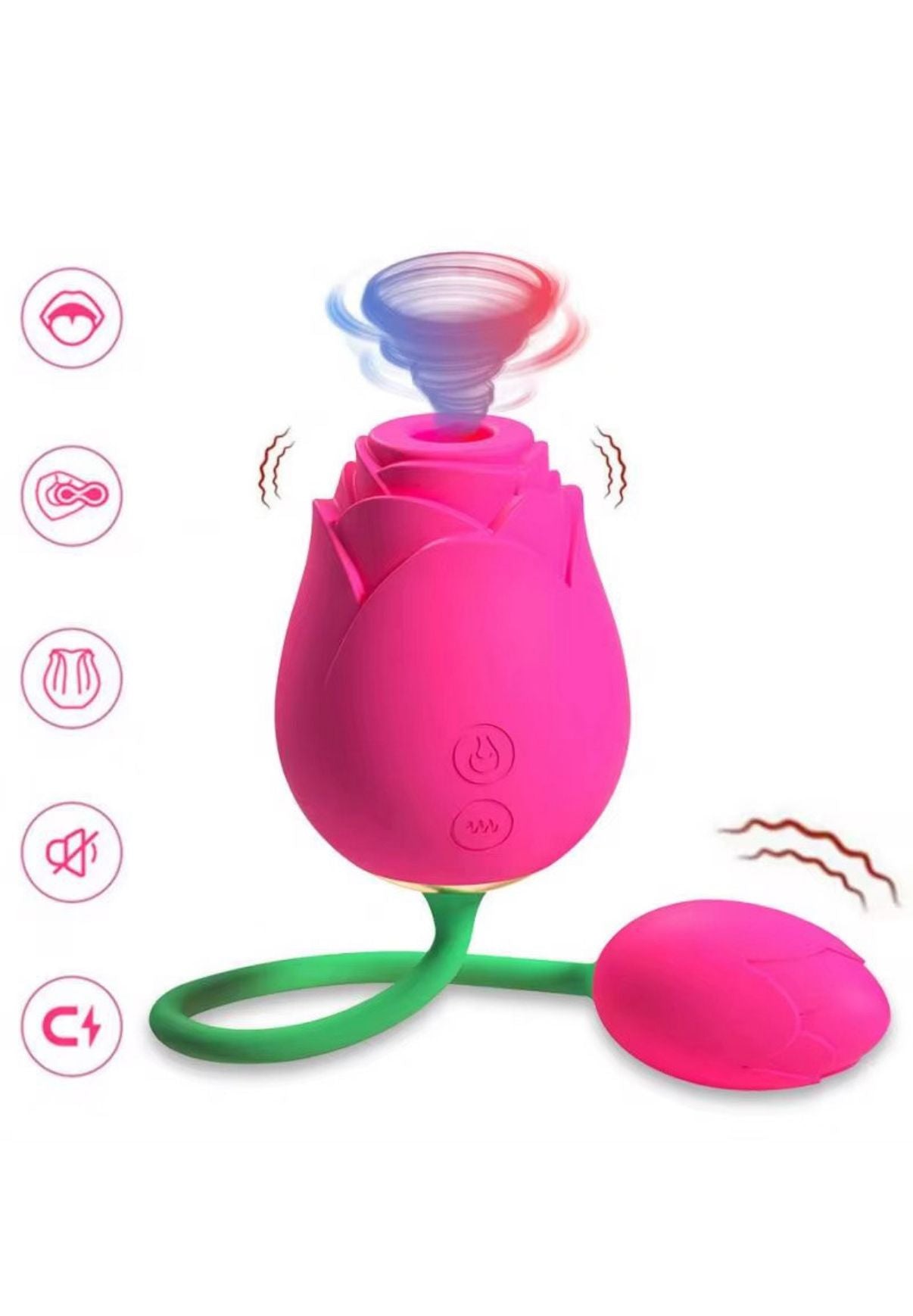 Vibrador y Estimulador Rosy