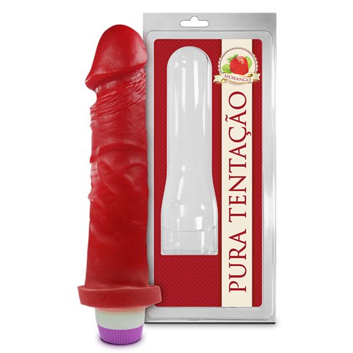Dildo Vibrador con Olor (Tutti Frutti,Chocolate,Frutilla)