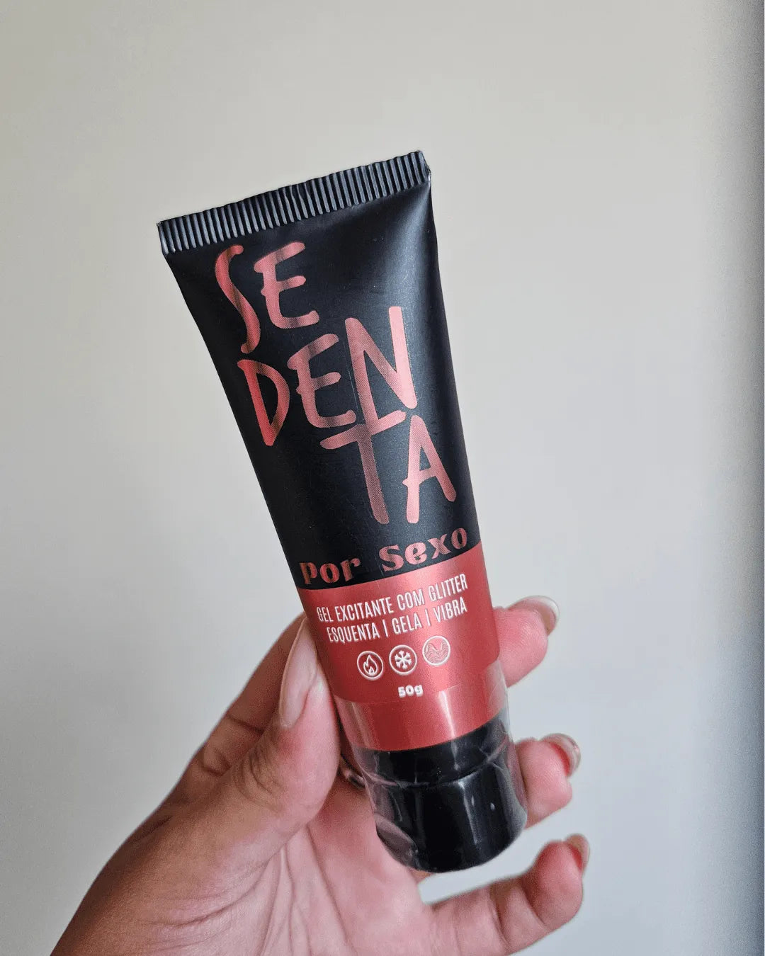 Lubricante excitante con glitter (calor, frío y vibra)